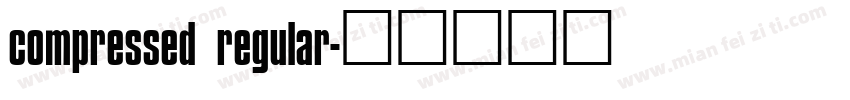 compressed regular字体转换